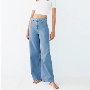 Zara high waisted wide leg jeans